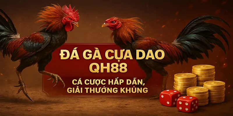 Đá Gà Cựa Dao QH88 – Cá Cược Hấp Dẫn, Giải Thưởng Khủng